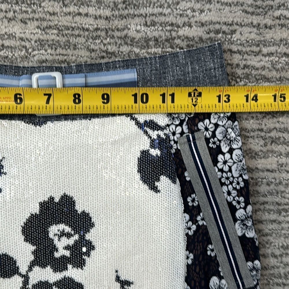 NWT BYRON LARS Sequin Skirt In Maritime Floral Size 2 - Picture 8 of 12